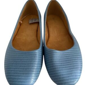 NWT Wanted croc ballerina flats.
